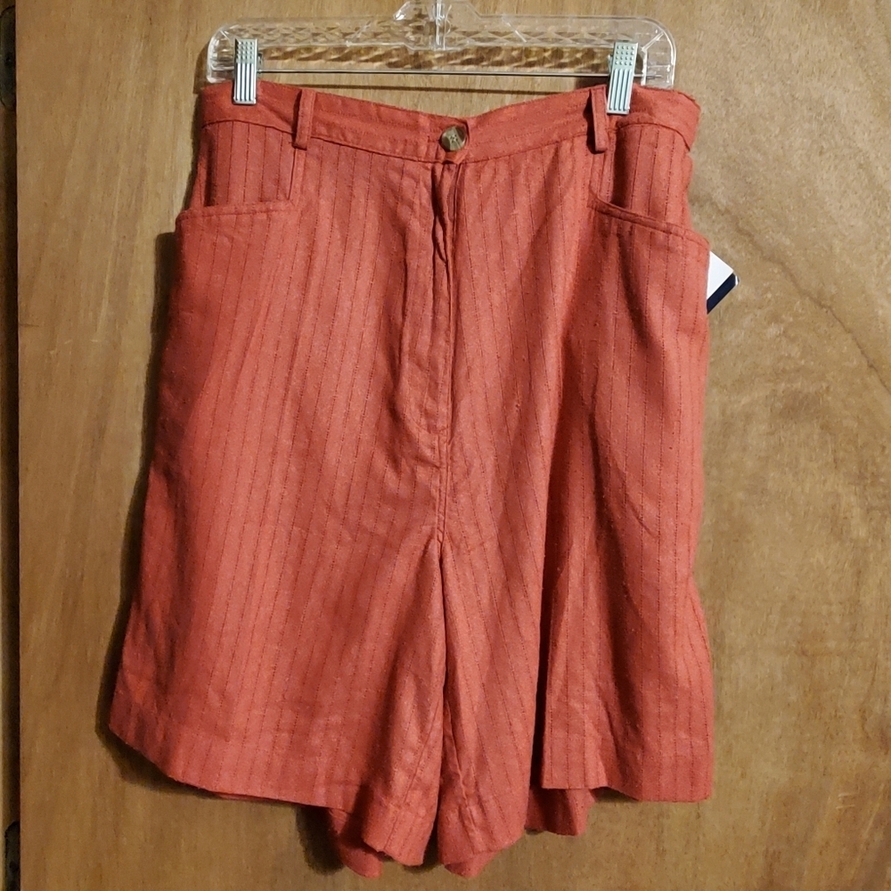 SILK EXCHANGE PLUS 18W. ORANGE WASHABLE SILK. FLOWY. NWT